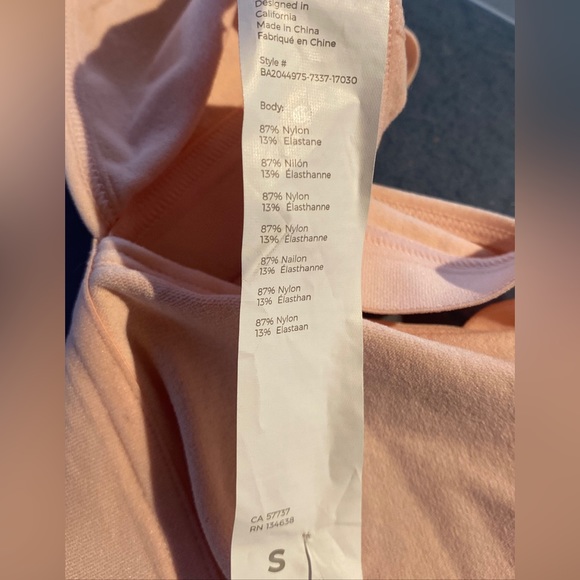 NWT FABLETICS Noelle Sculptknit RACERBACK BRALETTE SZ Small SOFT Pink Cloud - Picture 6 of 6